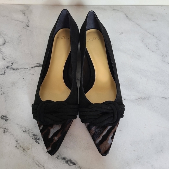 Alexandre Birman Vicky Ballet Pony Black Flats 6.5 New With Box - Picture 1 of 6
